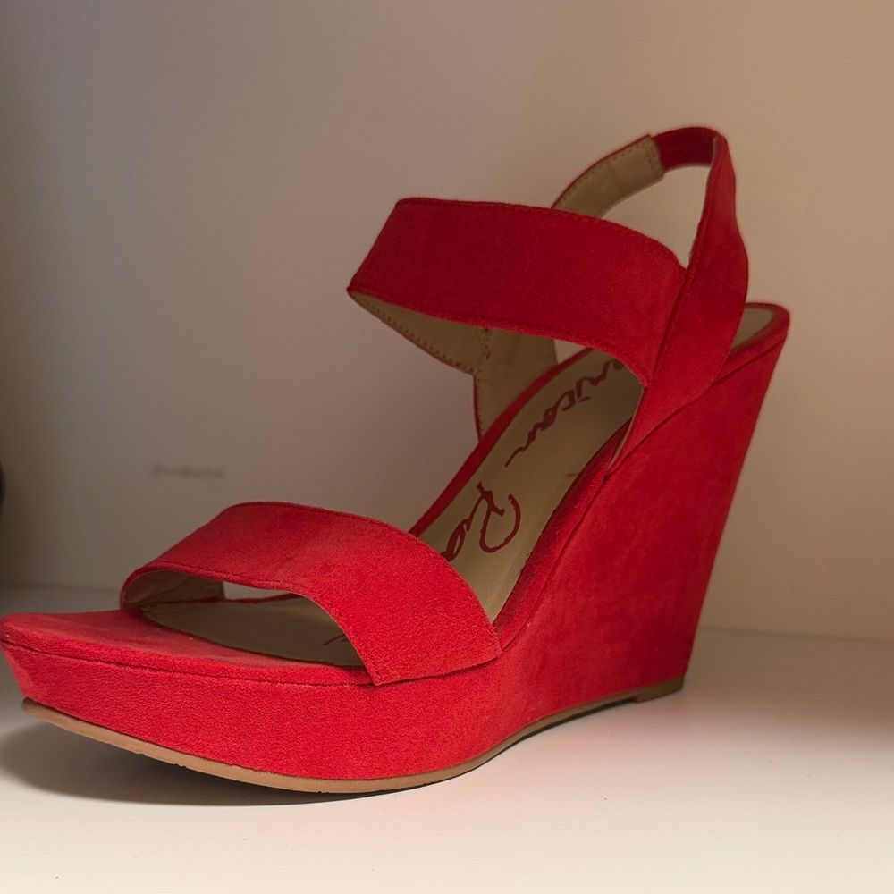 American Rag Red Wedge Sandals